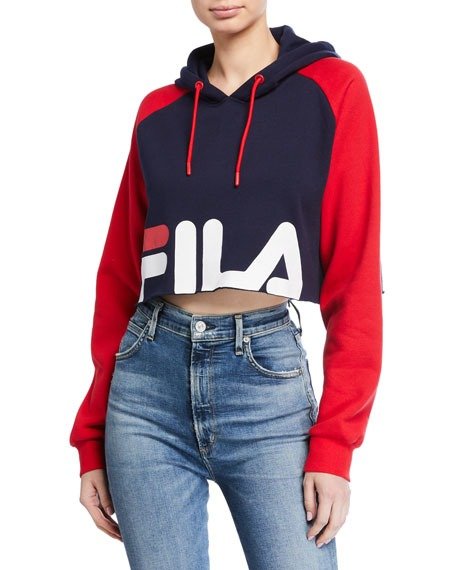 Luciana Logo Cropped Hoodie
