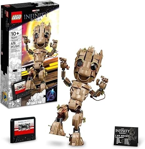 Marvel I am Groot 76217 Building Kit; Collectible Baby Groot Model for Play and Display; Gift for Kids Aged 10+ (476 Pieces)