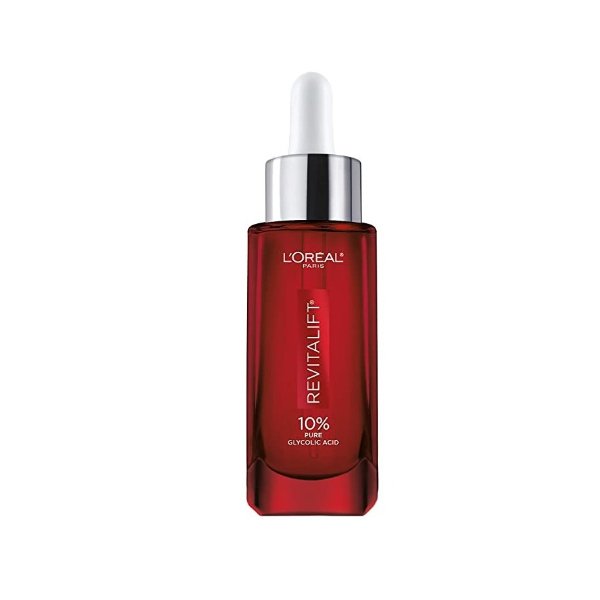Skincare 10% Pure Glycolic Acid Serum for Face from Revitalift Derm Intensives, Dark Spot Corrector, Even Tone, Reduce Wrinkles, Glycolic Acid Peel, Exfoliator With Aloe, Hydrates, 1 Oz
