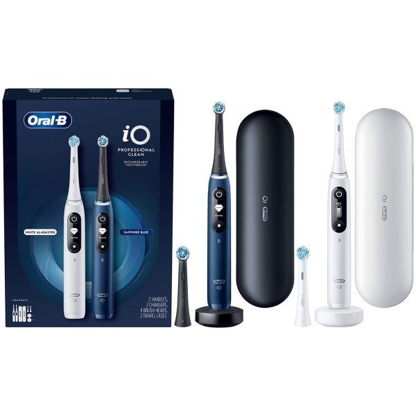 Oral B iO Professional Clean Rechargeable Electric Toothbrush Twin Pack
