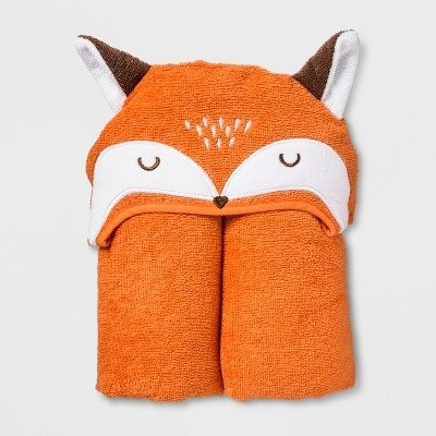 Fox Hooded Bath Towel Wild Orange - Pillowfort&#153;