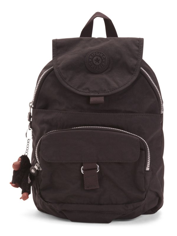 Queenie Nylon Small Flap Backpack