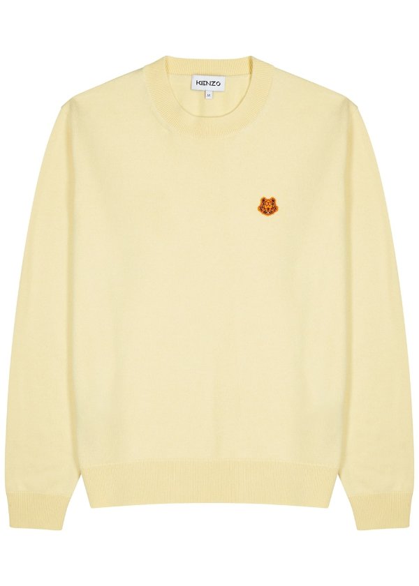 Pale yellow wool jumper