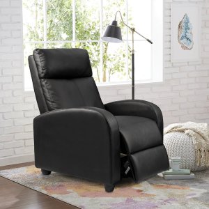 Walnew Home Theater PU Leather Recliner