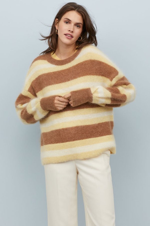 Knit Wool-blend Sweater