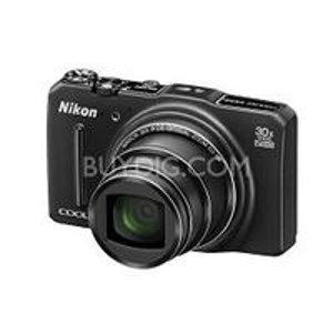 Nikon COOLPIX S9700 16 MP Wi-Fi Digital Camera w 30x Zoom Lens GPS Factory Refurbished
