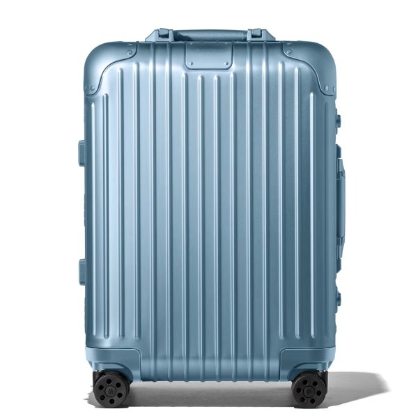 Original Cabin Carry-On Aluminum Suitcase | Arctic Blue | RIMOWA
