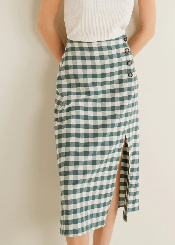 Gingham print skirt - Women | OUTLET USA