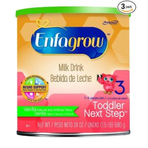 Enfagrow美赞臣精装幼儿配方奶粉，香草口味，24盎司/罐，共3罐