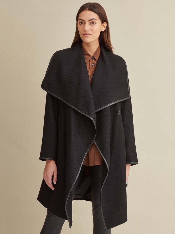 Belted Wrap Wool Coat
