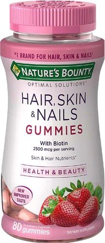Optimal Solutions® Hair Skin & Nails Strawberry -- 80 Gummies