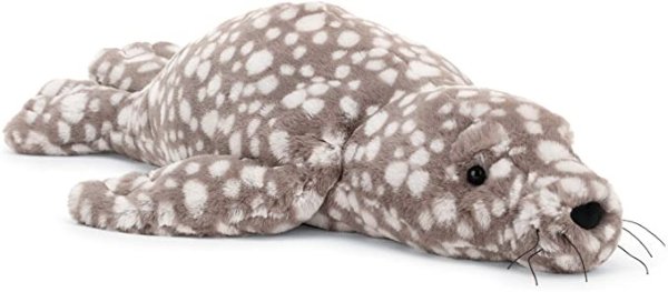 Linus Leopard Seal Stuffed Animal, Little