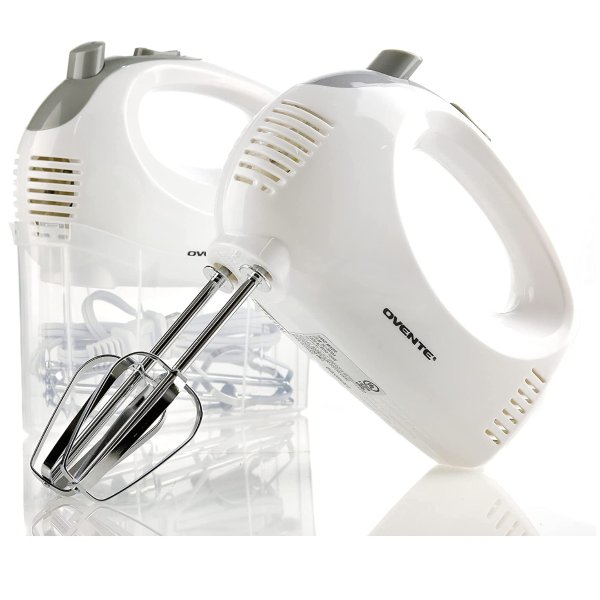 Ovente Portable 5 Speed Mixing Electric Hand Mixer