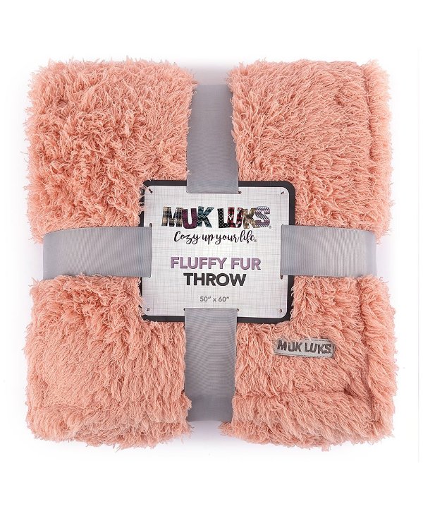 Blush Fluffy Faux Fur 50