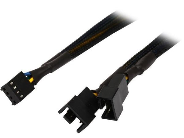 Rosewill TX4SPL2-12 1 ft. Sleeved 12 inch 1 to Two(2) x 4-pin TX4 PWM Fan Power Splitter Cable (Net Jacket) - Newegg.com