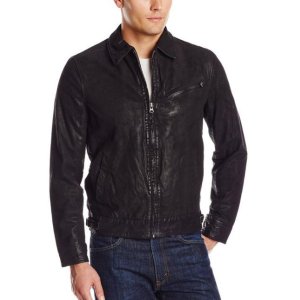 Levi's Men's Zip-Front Leather Jacket