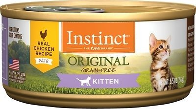 by Nature's Variety Kitten Grain-Free Real Chicken Recipe Natural Wet Canned Cat Food, 5.5-oz, case of 12 - Chewy.com