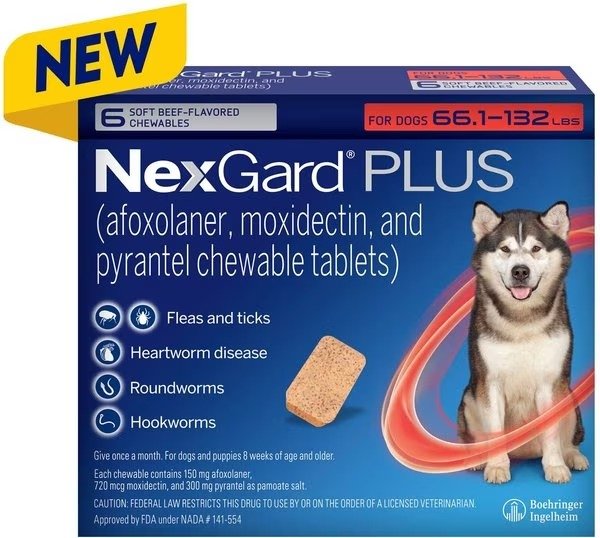 Chew for Dogs, 66.1-132 lbs. (Red Box)