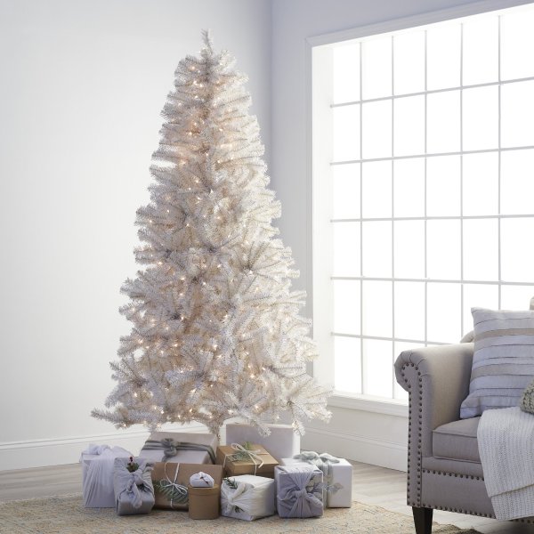 7ft 白色圣诞树