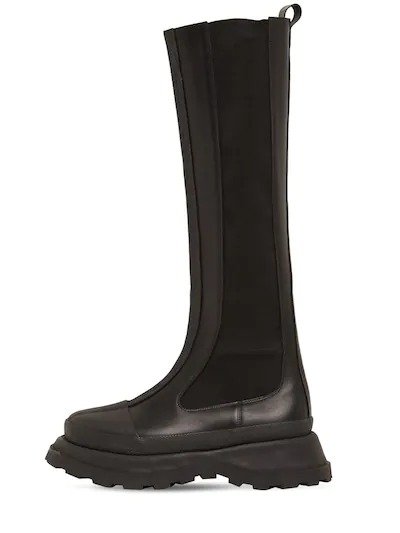 40MM BOSTON LEATHER TALL BOOTS
