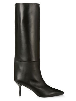 - Magda Mid-Calf Leather Boots