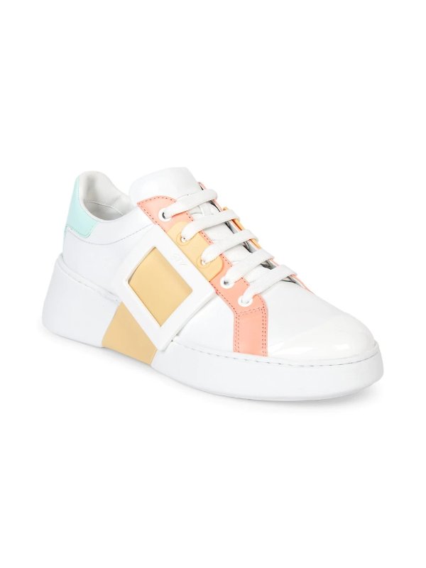 Viv Skate Lacquered Buckle Sneakers