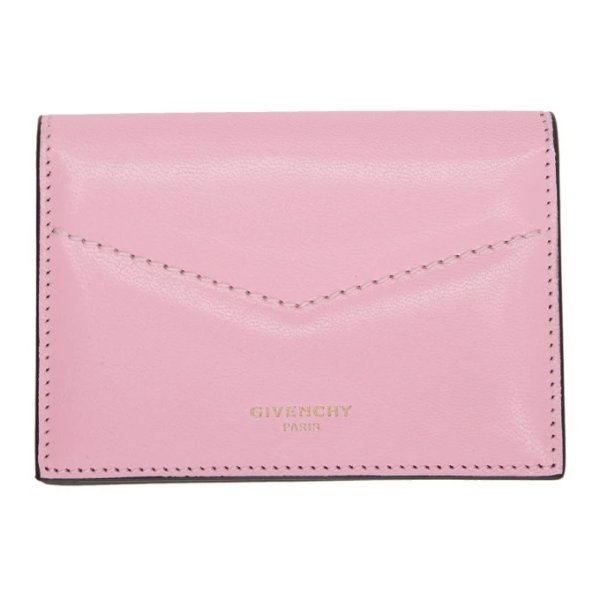 - Pink & Red Edge Business Card Holder