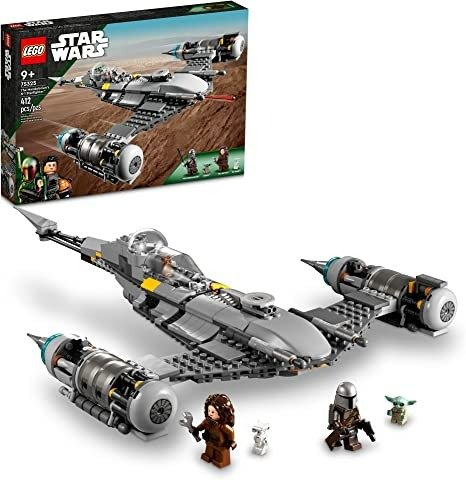Star Wars: The Book of Boba Fett The Mandalorian’s N-1 Starfighter 75325 Building Kit; Fun Buildable Toy Playset for Creative Kids Aged 9 and Up, Featuring 4 Popular Characters (412 Pieces)
