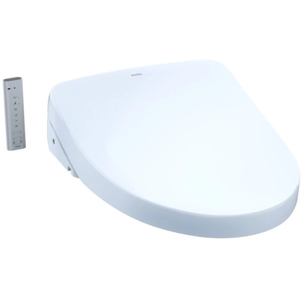 SW3046#01 Cotton Washlet S500E Elongated Bidet Seat with Heated Seat, Remote, eWater and Warm Air Drying