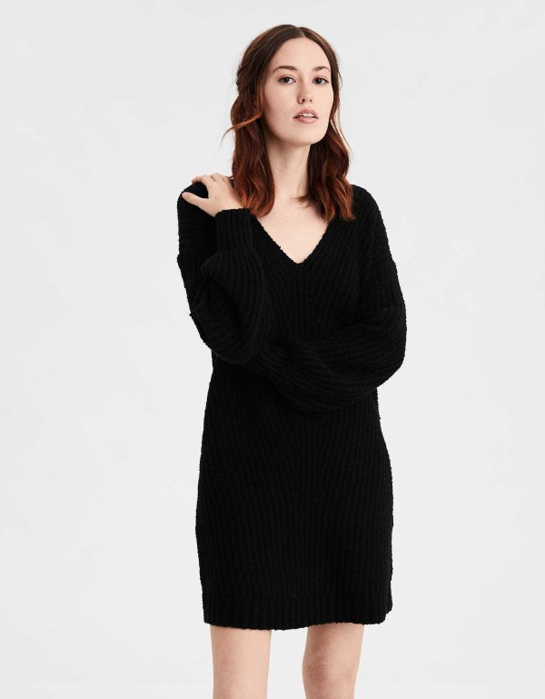AE V-Neck Sweater Dress