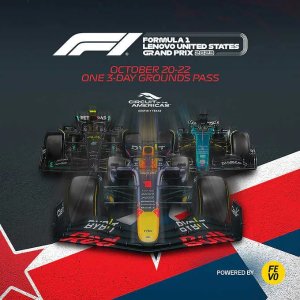 F1- Circuit Of The Americas: One (1) 3-Day Grounds Pass; Austin, TX