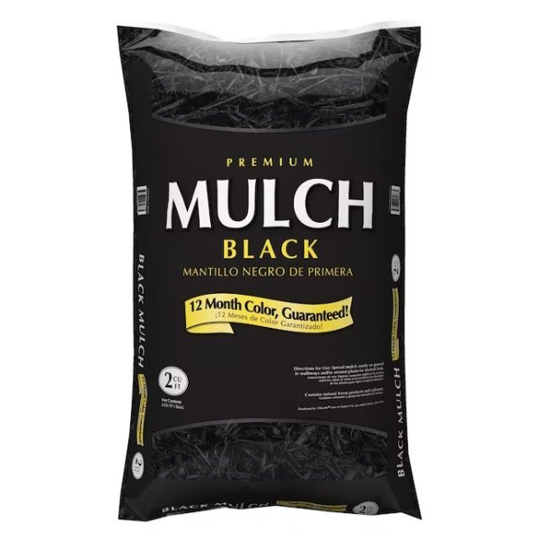 Premium 2-cu ft Black Mulch