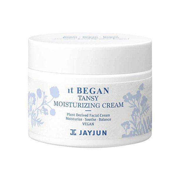 JAYJUN It Began Tansy Moisturizing Cream, 1.69 fl. oz,50ml, Vegan, Daily