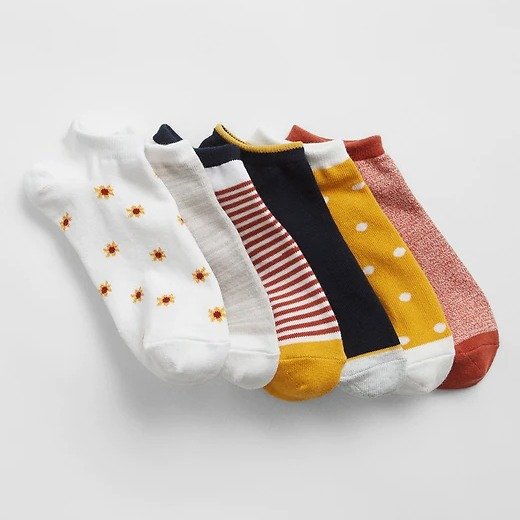 Print Ankle Socks (6-Pack)