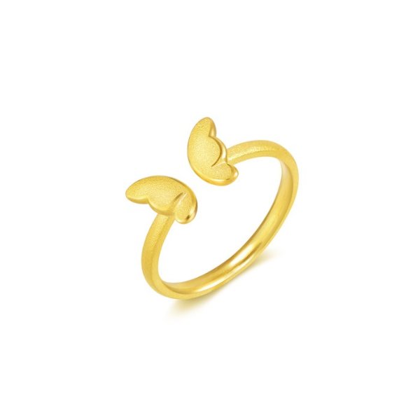 Loving Hearts 999.9 Gold Butterfly Ring | Chow Sang Sang Jewellery eShop