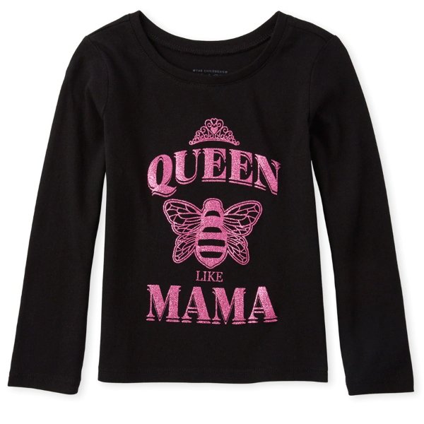 Baby And Toddler Girls Mommy And Me Queen Bee Matching Graphic Tee