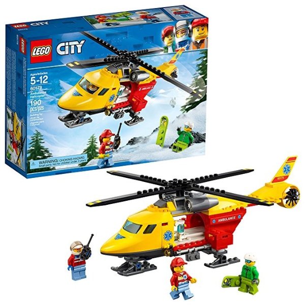 City Ambulance Helicopter 60179 Building Kit (190 Piece)