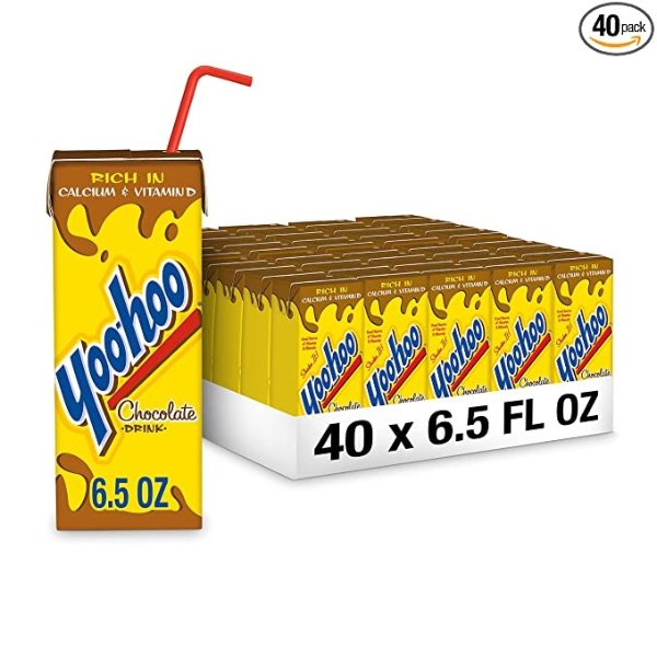 Yoo-hoo 巧克力口味饮料 40盒装