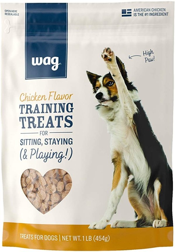 Amazon Brand – Wag Training Treats for Dogs (Chicken, Peanut Butter & Banana, Hip & Joint)