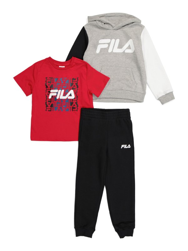 Little Boy 3pc Hoodie And Joggers Set