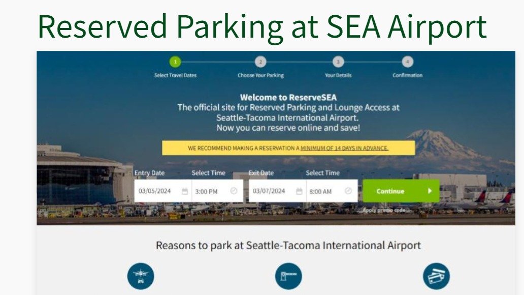 今日3月5日起，西雅图机场开放线上预定停车位！