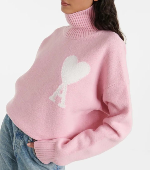 Ami de Coeur wool mockneck sweater