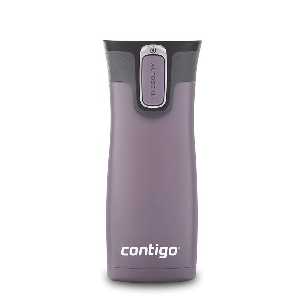 Contigo West Loop Stainless Steel Vacuum-Insulated Travel Mug with Spill-Proof Lid, Keeps Drinks Hot up to 5 Hours and Cold up to 12 Hours, 16oz Dark Plumoncler