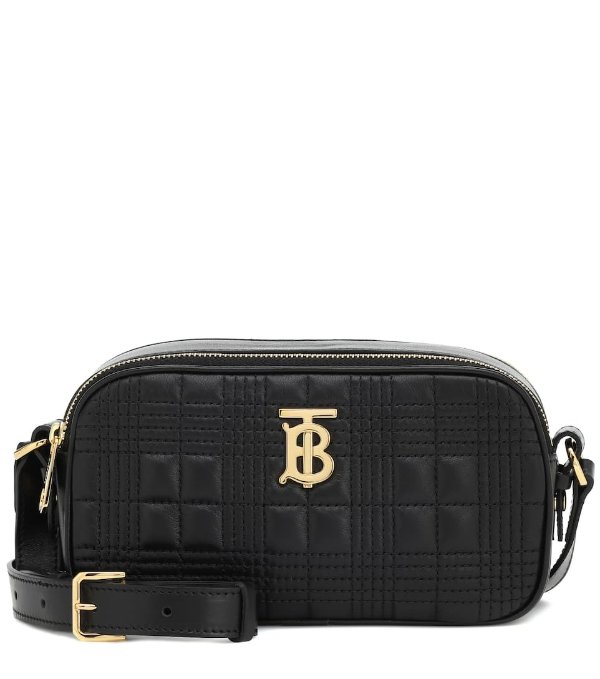 TB Camera quilted leather belt bag