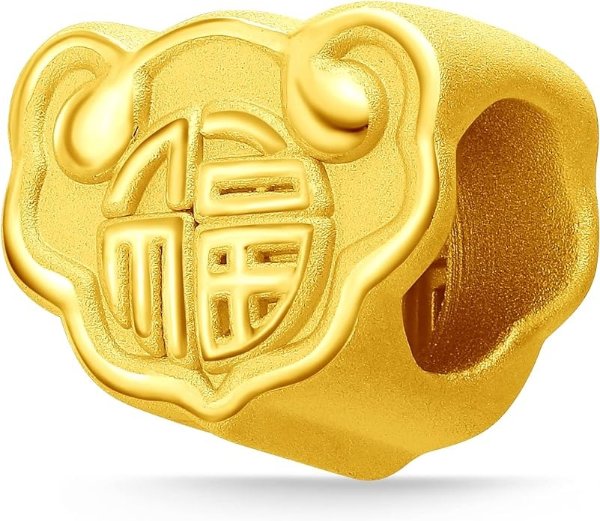 999 Pure 24k Gold Ruyi Beads Charm- Good Fortune