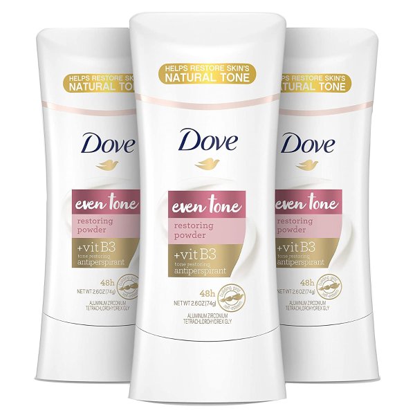 Dove Even Tone Antiperspirant Deodorant 2.6 oz 3 Count
