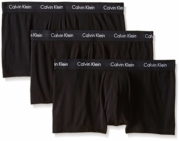Men's Underwear Cotton Stretch 3 Pack Low Rise Trunks