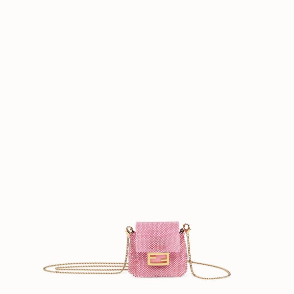 Charm with pink beads - PICO BAGUETTE CHARM | Fendi | Fendi Online Store