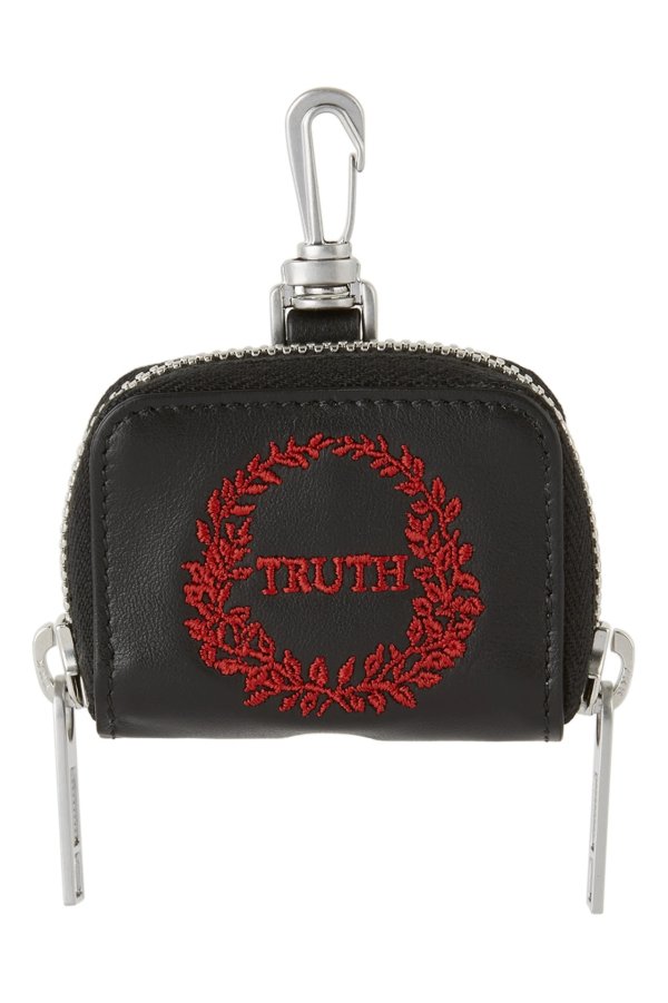 Black Leather 'Truth' AirPods Pro Case