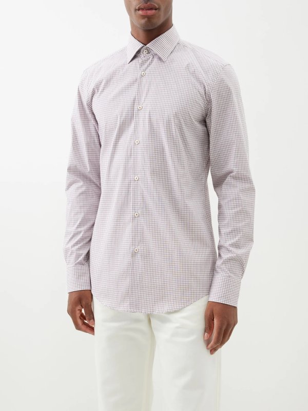 Hank cotton-blend pique shirt